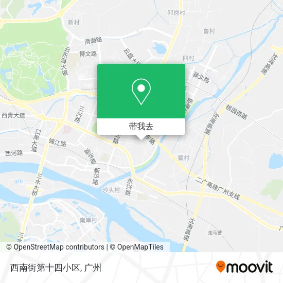 西南街第十四小区地图