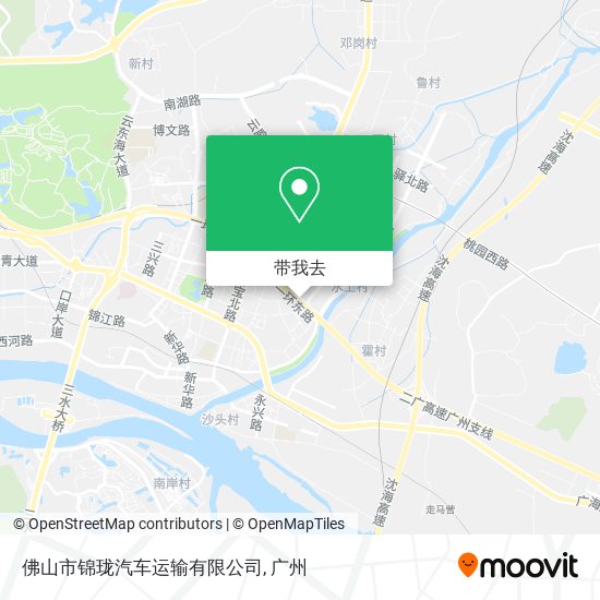 佛山市锦珑汽车运输有限公司地图