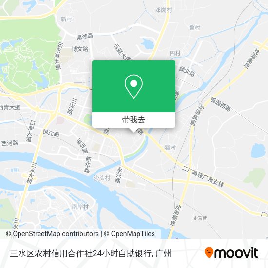 三水区农村信用合作社24小时自助银行地图