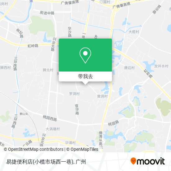 易捷便利店(小榄市场西一巷)地图
