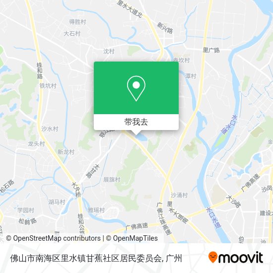 佛山市南海区里水镇甘蕉社区居民委员会地图