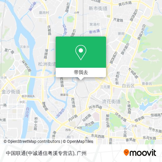 中国联通(中诚通信粤溪专营店)地图