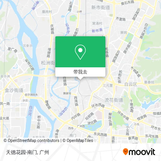 天德花园-南门地图