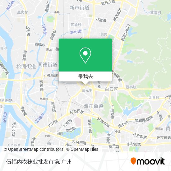 伍福内衣祙业批发市场地图
