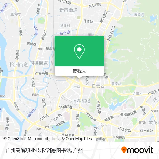 广州民航职业技术学院-图书馆地图
