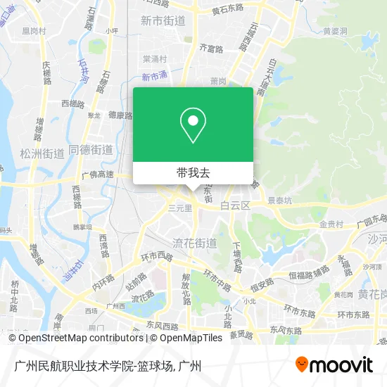 广州民航职业技术学院-篮球场地图