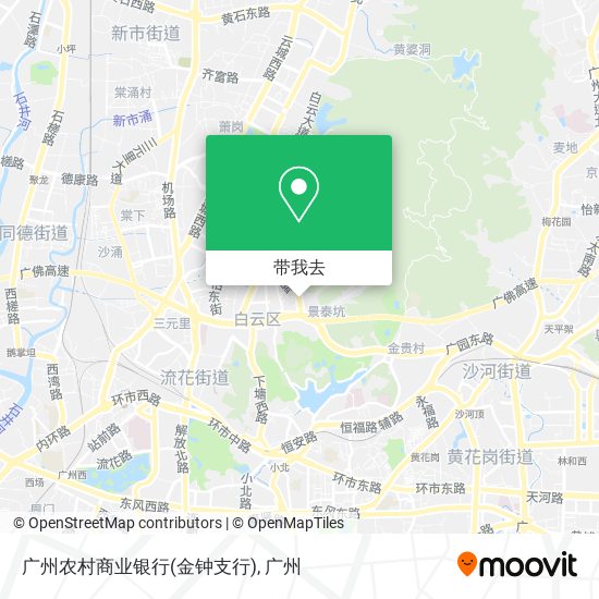 广州农村商业银行(金钟支行)地图
