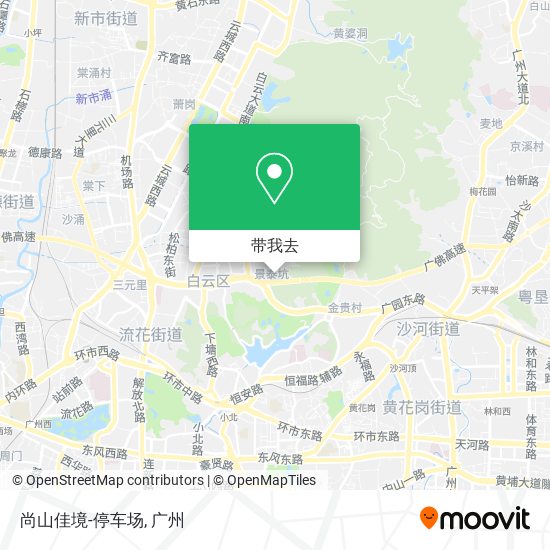 尚山佳境-停车场地图