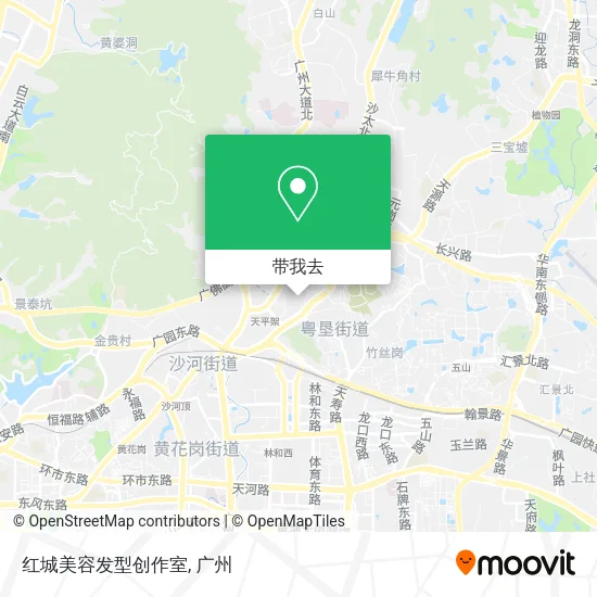 红城美容发型创作室地图