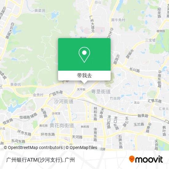 广州银行ATM(沙河支行)地图
