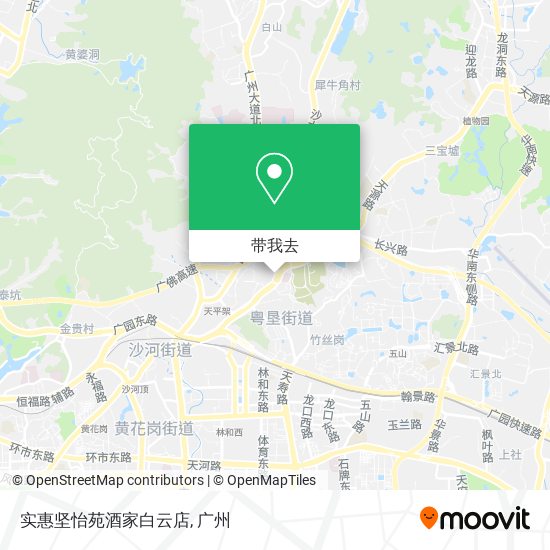 实惠坚怡苑酒家白云店地图