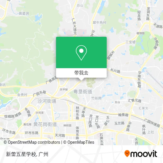 新蕾五星学校地图