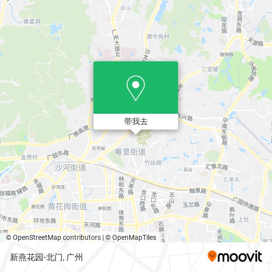 新燕花园-北门地图