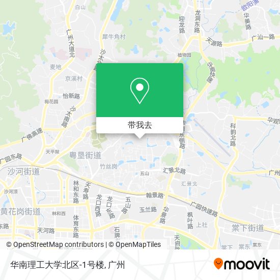 华南理工大学北区-1号楼地图