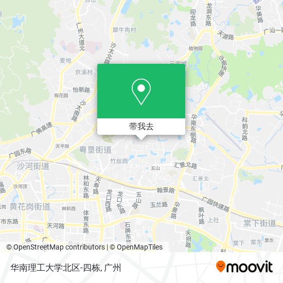 华南理工大学北区-四栋地图