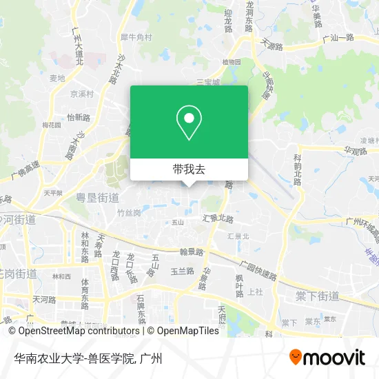 华南农业大学-兽医学院地图