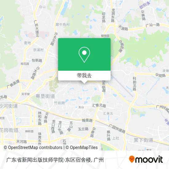 广东省新闻出版技师学院-东区宿舍楼地图