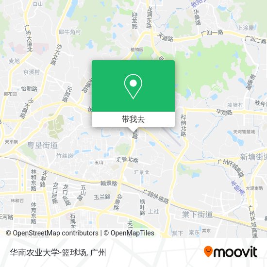华南农业大学-篮球场地图