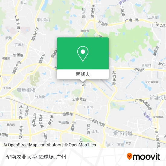 华南农业大学-篮球场地图