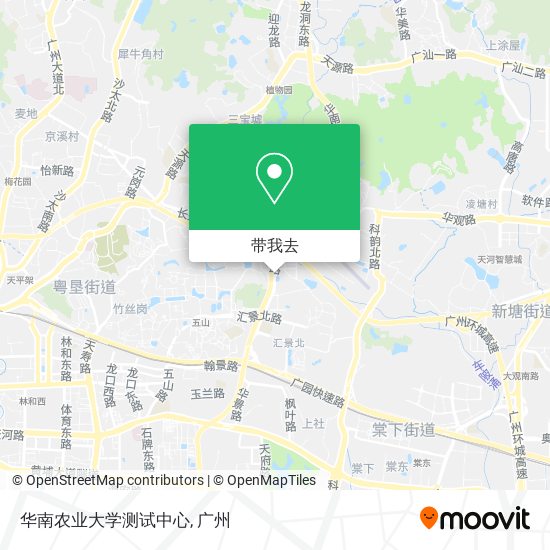 华南农业大学测试中心地图