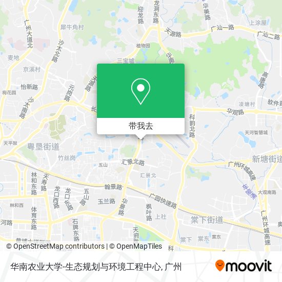 华南农业大学-生态规划与环境工程中心地图