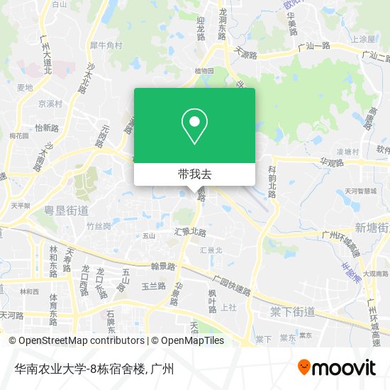 华南农业大学-8栋宿舍楼地图