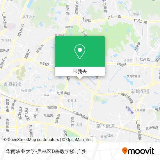 华南农业大学-启林区D栋教学楼地图