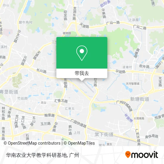 华南农业大学教学科研基地地图