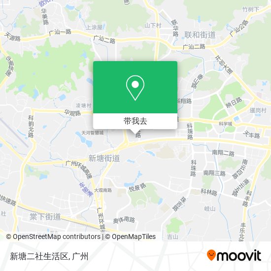 新塘二社生活区地图
