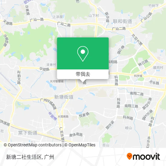 新塘二社生活区地图