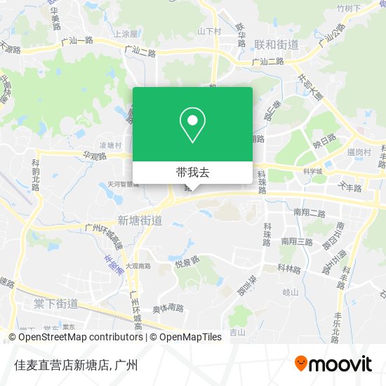 佳麦直营店新塘店地图
