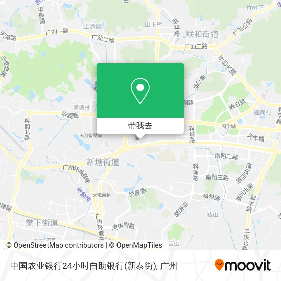 中国农业银行24小时自助银行(新泰街)地图