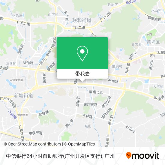 中信银行24小时自助银行(广州开发区支行)地图