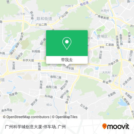广州科学城创意大厦-停车场地图