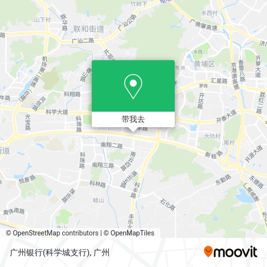 广州银行(科学城支行)地图