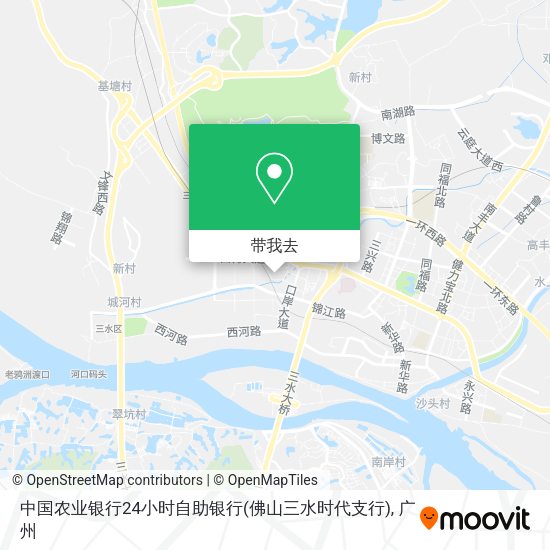 中国农业银行24小时自助银行(佛山三水时代支行)地图