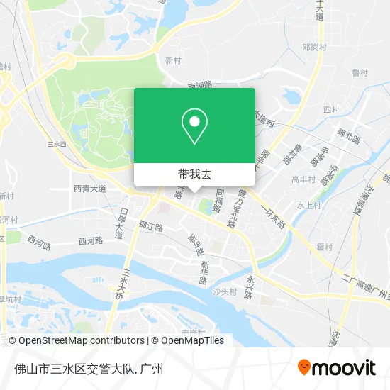 佛山市三水区交警大队地图