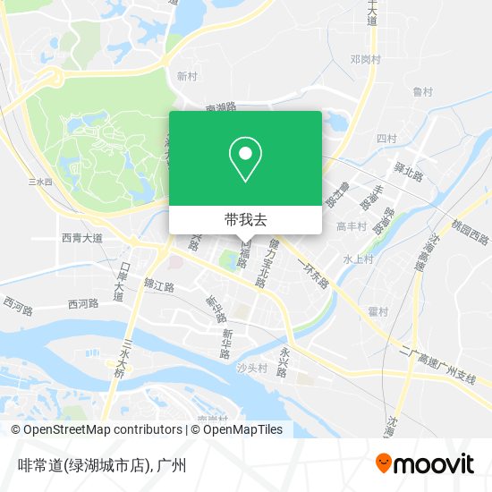 啡常道(绿湖城市店)地图