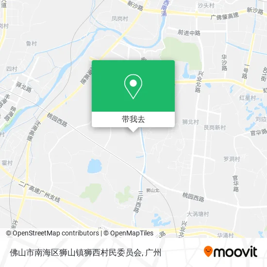 佛山市南海区狮山镇狮西村民委员会地图