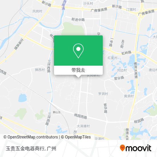玉贵五金电器商行地图