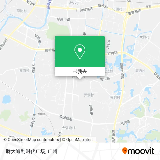 腾大通利时代广场地图