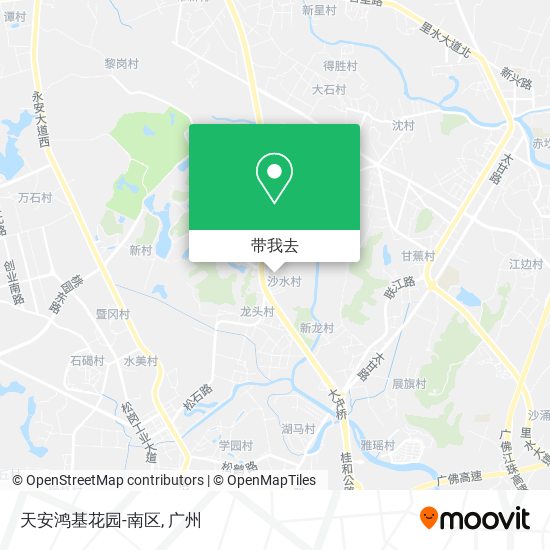 天安鸿基花园-南区地图