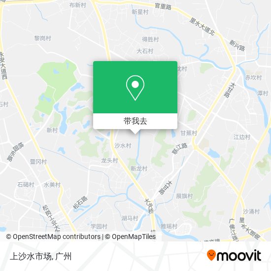 上沙水市场地图