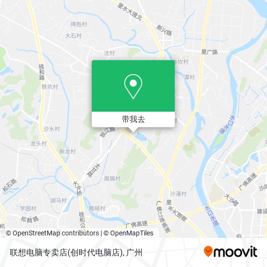 联想电脑专卖店(创时代电脑店)地图