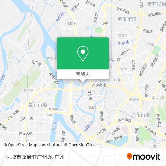 运城市政府驻广州办地图