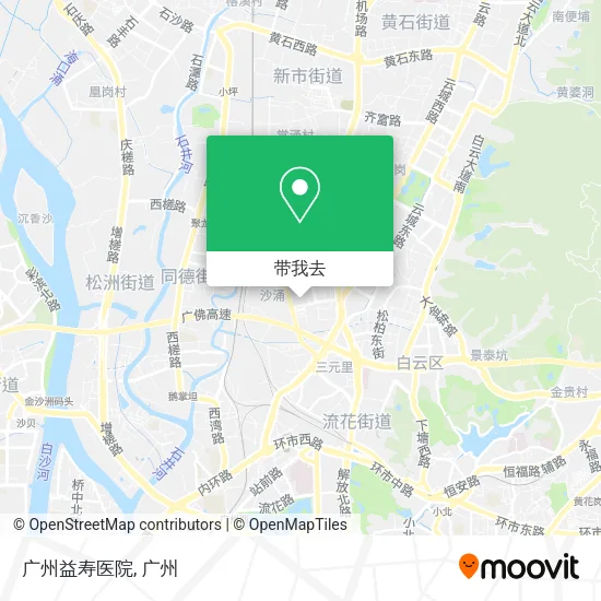 广州益寿医院地图