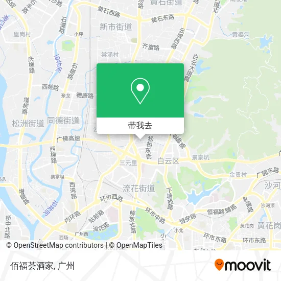 佰福荟酒家地图