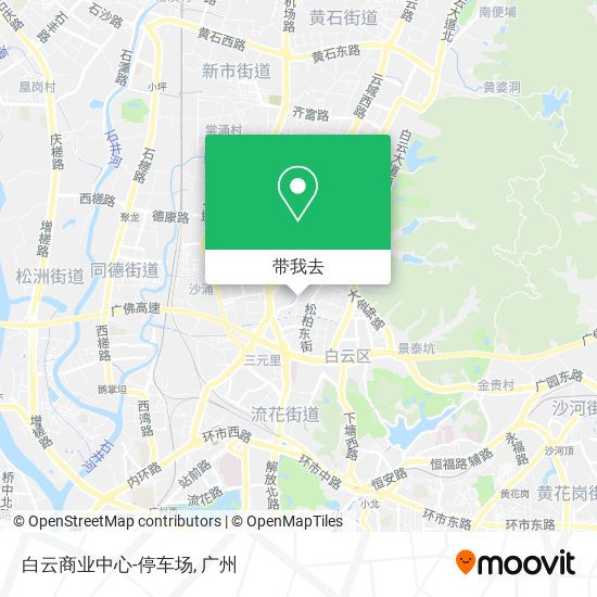 白云商业中心-停车场地图