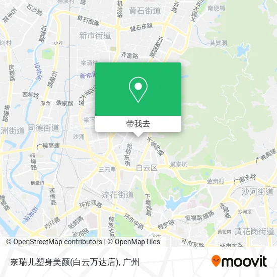 奈瑞儿塑身美颜(白云万达店)地图