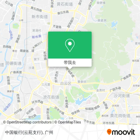 中国银行(云苑支行)地图